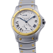 将图像加载到图库查看器中，CARTIER Santos Rondo W29mm Stainless Steel K18YG Silver DialW20038R3
