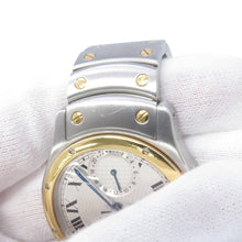 将图像加载到图库查看器中，CARTIER Santos Rondo W29mm Stainless Steel K18YG Silver DialW20038R3
