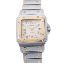 Load image into Gallery viewer, CARTIER Santos Galve LM H41mm×W29mm Stainless Steel K18YG Silver DialW20041C4

