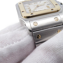Load image into Gallery viewer, CARTIER Santos Galve LM H41mm×W29mm Stainless Steel K18YG Silver DialW20041C4
