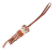 HERMES Chouette Bag Charm Pain de Epice/Mauve Pale/Sienne/Nata/White Epsom Lambskin Swift Leather