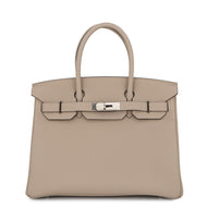 HERMES Birkin Gris Tourterelle Togo Leather Size 30