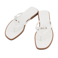 将图像加载到图库查看器中，HERMES Sandals Miss WhiteH261038Z Calf Leather Size 36
