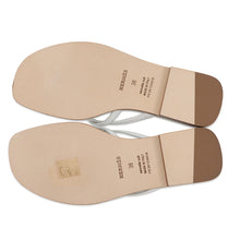 将图像加载到图库查看器中，HERMES Sandals Miss WhiteH261038Z Calf Leather Size 36
