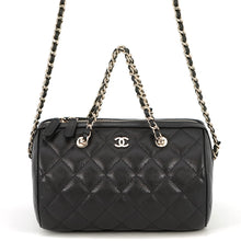 Load image into Gallery viewer, CHANEL Timeless Classics Line Roll Boston Bag BlackAP4474 Caviar Leather
