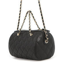 Load image into Gallery viewer, CHANEL Timeless Classics Line Roll Boston Bag BlackAP4474 Caviar Leather
