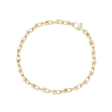 Load image into Gallery viewer, TIFFANY&amp;Co. Hardware Microlink Bracelet Size Large60416958 18K Yellow Gold
