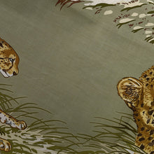 将图像加载到图库查看器中，HERMES Carre Cheetah Size 80 Khaki/Gold/White Cotton100%
