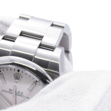 将图像加载到图库查看器中，ROLEX Oyster Perpetual W39mm Stainless Steel White Dial114300
