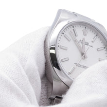 将图像加载到图库查看器中，ROLEX Oyster Perpetual W39mm Stainless Steel White Dial114300
