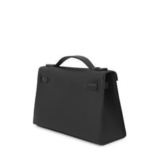 将图像加载到图库查看器中，HERMES PochetteKelly Black Swift Leather
