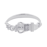 HERMES BoucleSellier Unflexible Bracelet Size GM/17 SV925