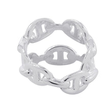 将图像加载到图库查看器中，HERMES Chaine d'Ancre Double Row Ring Size 52/#12 SV925
