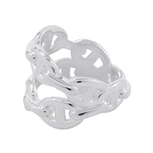 Load image into Gallery viewer, HERMES Chaine d'Ancre Double Row Ring Size 52/#12 SV925
