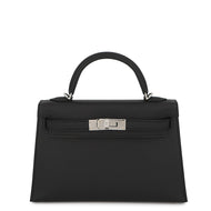HERMES Mini Kelly 2 Black Epsom