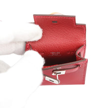 将图像加载到图库查看器中，HERMES Kelly Twilly Rouge Vif Tadelakt Leather Silk
