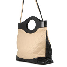 将图像加载到图库查看器中，CHANEL CHANEL 31 Shopping Bag Beige/BlackA57977 Calf Leather Size Large
