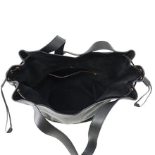 将图像加载到图库查看器中，SAINT LAURENT PARIS Y Hobo Tote Bag Black833160 Leather Size Large
