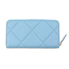 Load image into Gallery viewer, CHANEL CHANEL19 Zip Around Chozai Cloth Light BlueAP1063 Lambskin
