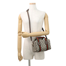 将图像加载到图库查看器中，GUCCI Ophidia 2WAYHandbag Beige/Brown859975 GG Supreme Leather
