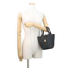 将图像加载到图库查看器中，HERMES Picotin Lock Black Taurillon Clemence Size PM
