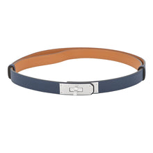 Load image into Gallery viewer, HERMES Kelly belt blue navy Epsom
