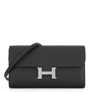HERMES Constance to Go Black Epsom