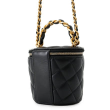 Load image into Gallery viewer, CHANEL Vanity ChainShoulder Black Lambskin
