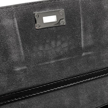将图像加载到图库查看器中，JIMMY CHOO Star Studded Chain Shoulder Bag Black Croco embossed leather
