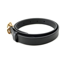 Load image into Gallery viewer, GUCCI GG Marmont Belt Size 75 Black476342 Leather Faux Pearl
