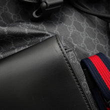 将图像加载到图库查看器中，GUCCI GG Supreme Backpack Black495568 GG Supreme Leather

