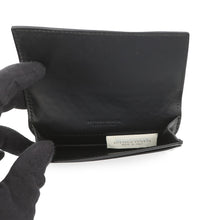 将图像加载到图库查看器中，Bottega Veneta INTRECCIATO Card Case Black Leather
