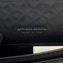 将图像加载到图库查看器中，Bottega Veneta INTRECCIATO Card Case Black Leather
