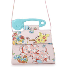 Load image into Gallery viewer, MOSCHINO Moschino Carica Animal 2-Way Handbag Pink/Multicolor Leather

