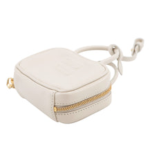 将图像加载到图库查看器中，MIUMIU Embossed Logo Bag Charm Ivory5NR036 Leather
