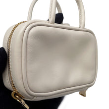 将图像加载到图库查看器中，MIUMIU Embossed Logo Bag Charm Ivory5NR036 Leather
