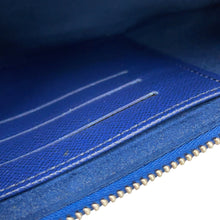 将图像加载到图库查看器中，LOUIS VUITTON Pochette Double Zip BlueM69124 LV Escale
