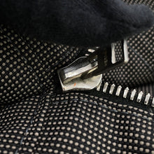 将图像加载到图库查看器中，HERMES Her Line Tote Bag Gray Canvas Size MM

