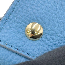 Load image into Gallery viewer, Ferragamo Amy Gancini 2WAY Handbag Blue21F478 Leather
