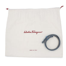 Load image into Gallery viewer, Ferragamo Amy Gancini 2WAY Handbag Blue21F478 Leather
