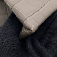 将图像加载到图库查看器中，Maison Margiela Maison Margiela Snatched 2-Way Handbag Gray/BlackS58WG0168P4517P8013 Embossed Leather Size Small
