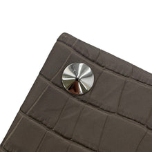 将图像加载到图库查看器中，Maison Margiela Maison Margiela Snatched 2-Way Handbag Gray/BlackS58WG0168P4517P8013 Embossed Leather Size Small
