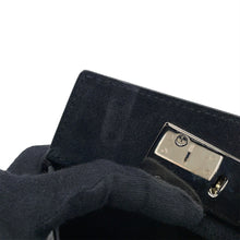 将图像加载到图库查看器中，Maison Margiela Maison Margiela Snatched 2-Way Handbag Gray/BlackS58WG0168P4517P8013 Embossed Leather Size Small

