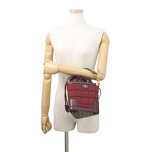 Load image into Gallery viewer, GUCCI GG Supreme Shoulder Bag Bordeaux752533 GG Supreme Canvas Leather
