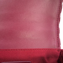 Load image into Gallery viewer, DOLCE&amp;GABBANA Logo Studded 2WAY Pouch Bordeaux Velour
