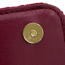 Load image into Gallery viewer, DOLCE&amp;GABBANA Logo Studded 2WAY Pouch Bordeaux Velour
