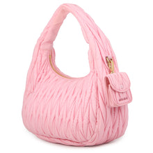 Load image into Gallery viewer, MIUMIU Re-Nylon Matelassé Wonder Hobo Bag Pink5BC108_2F5A_F0028 Nylon
