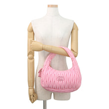 Load image into Gallery viewer, MIUMIU Re-Nylon Matelassé Wonder Hobo Bag Pink5BC108_2F5A_F0028 Nylon

