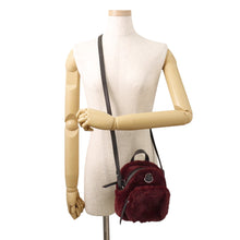 将图像加载到图库查看器中，MONCLER Fur Shoulder Bag Bordeaux/BlackF209B5L60000 02SJR Fur Leather
