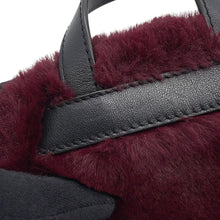 将图像加载到图库查看器中，MONCLER Fur Shoulder Bag Bordeaux/BlackF209B5L60000 02SJR Fur Leather
